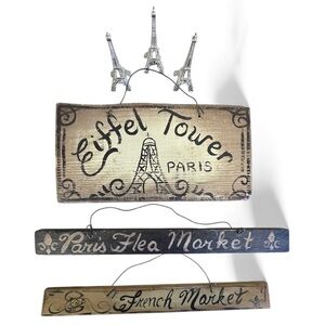 Decorations and Signs — Eiffel Tower Paris Themed Decor Bundle